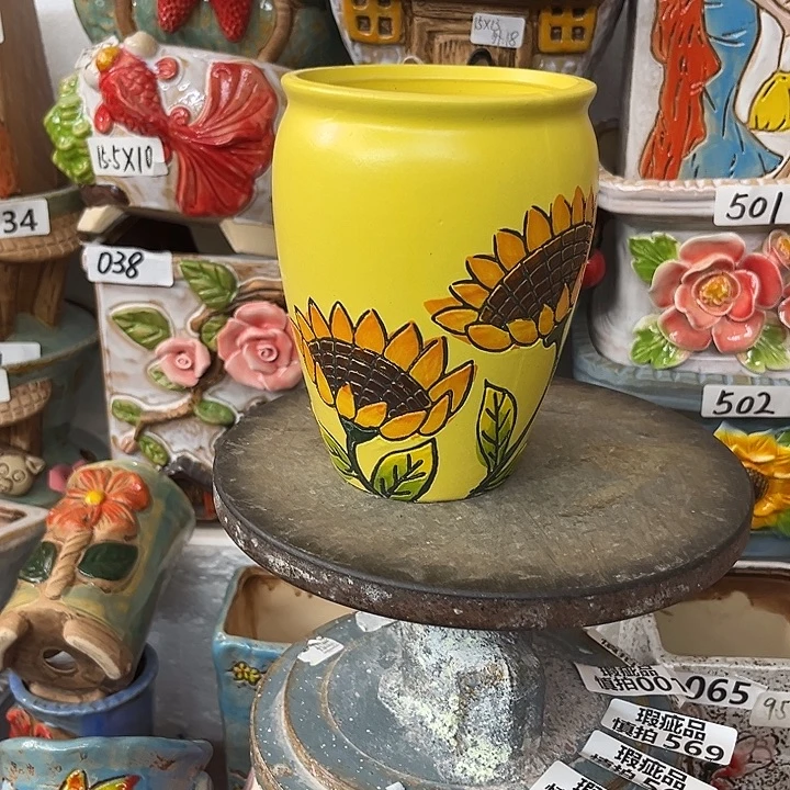 粗陶材质多肉花盆