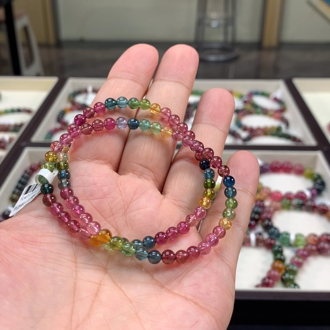 未镶嵌手链碧玺4.5左右