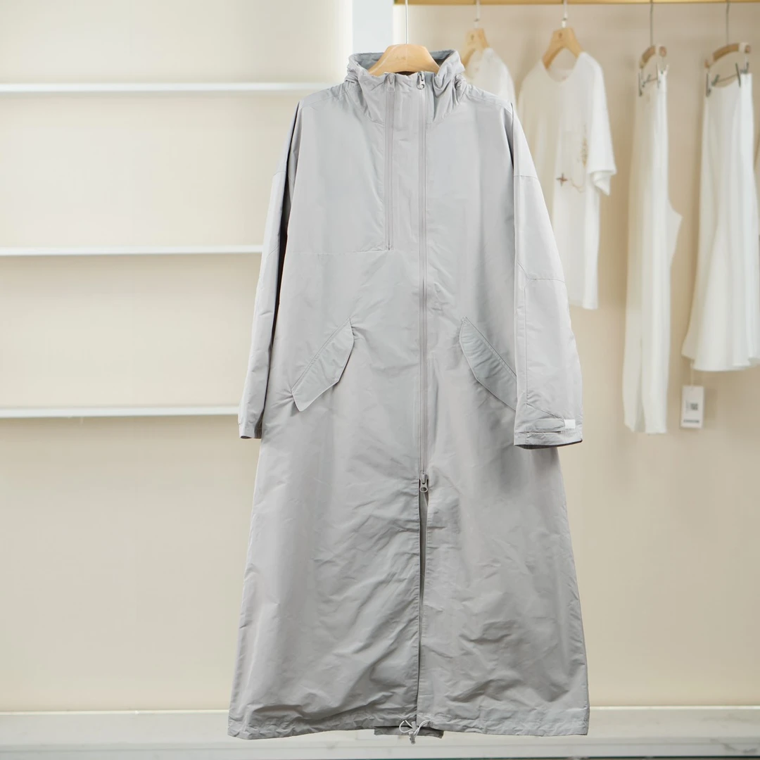 麦迪尚品【林Y】50928212 时尚连帽长款风衣春季女装品牌折扣