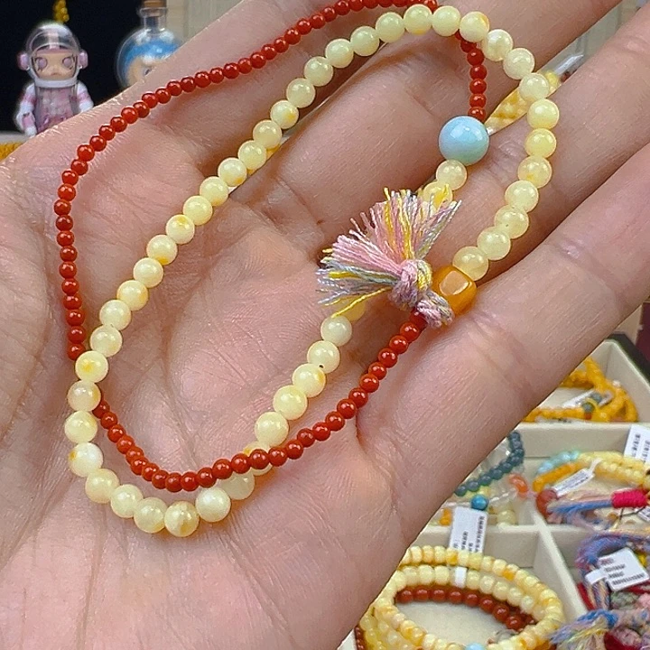 蜜蜡手链未镶嵌蜜蜡3