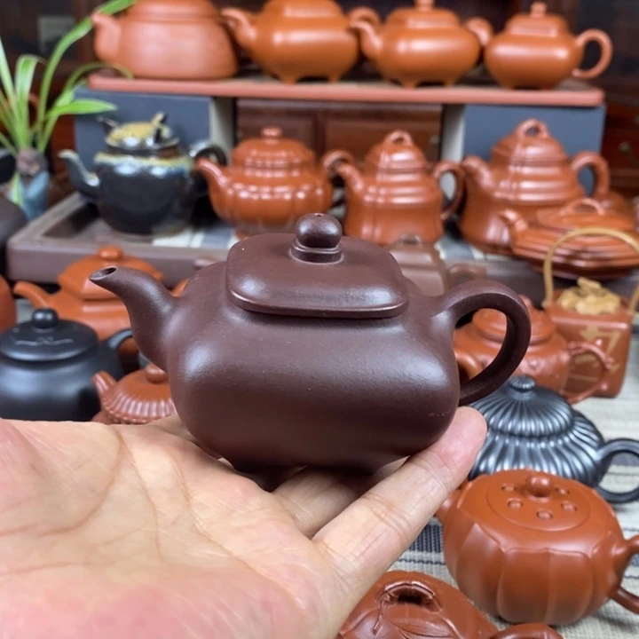 茶壶紫砂全手工传炉130-260cc原矿老紫泥特价