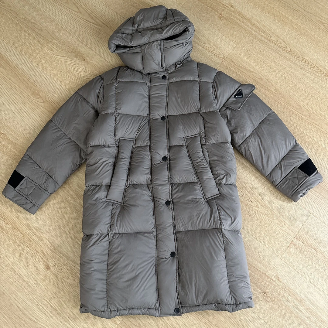 秋冬长款宽松休闲百搭时尚保暖连帽单排扣羽绒服MA5SYDZ1263