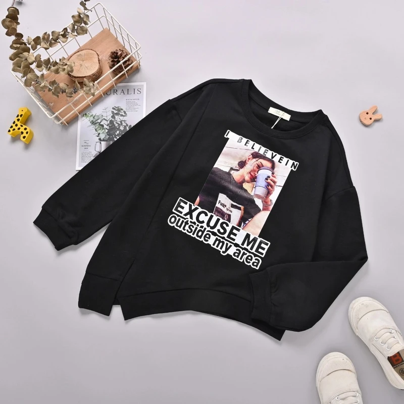 【优子壹家实体品牌】时尚儿童新款针织长袖T恤大童6212118休闲圆领