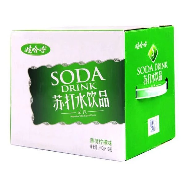 娃哈哈苏打水饮品薄荷柠檬味4200ml(350ml*24瓶)
