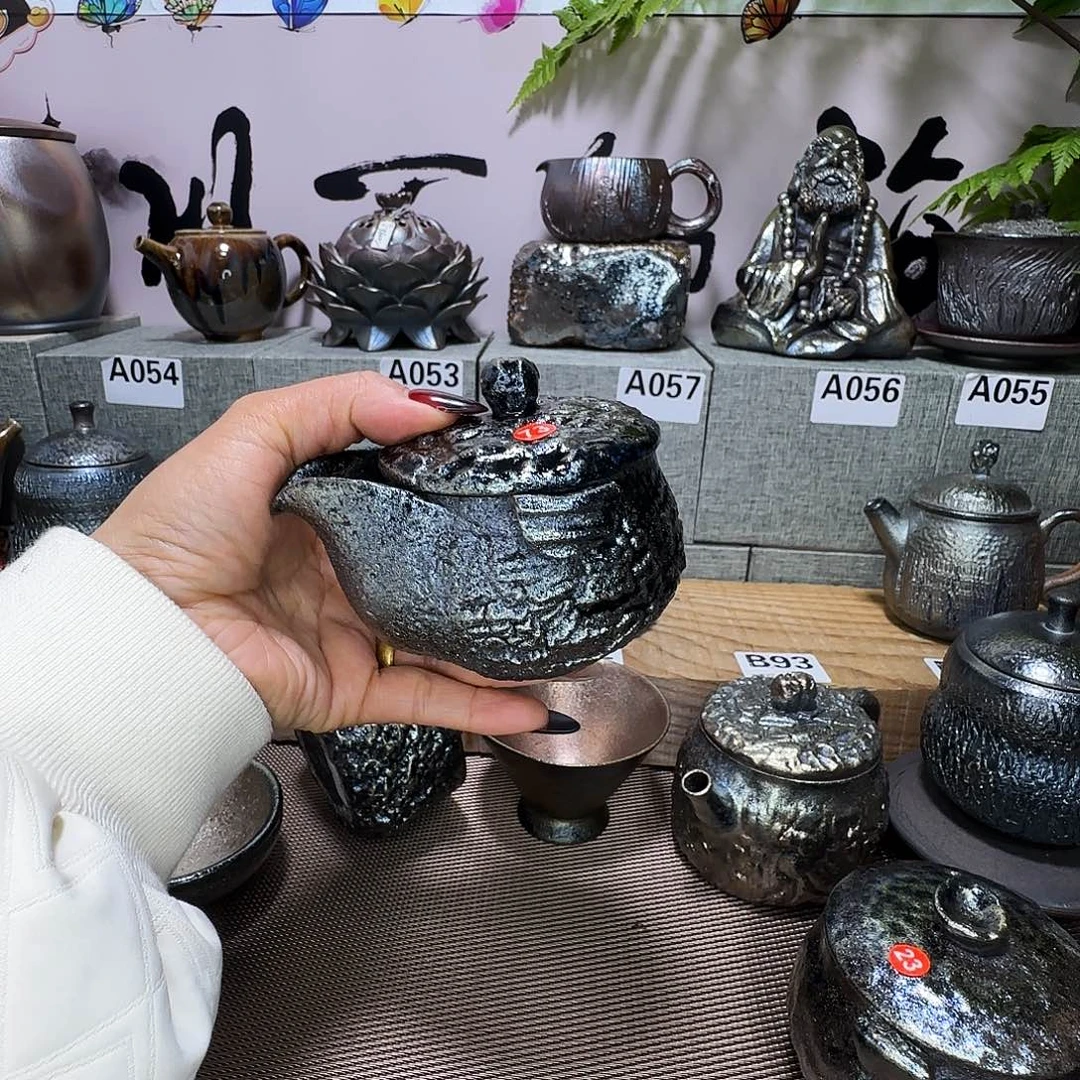 壶呦**呀建水紫陶柴烧宝瓶