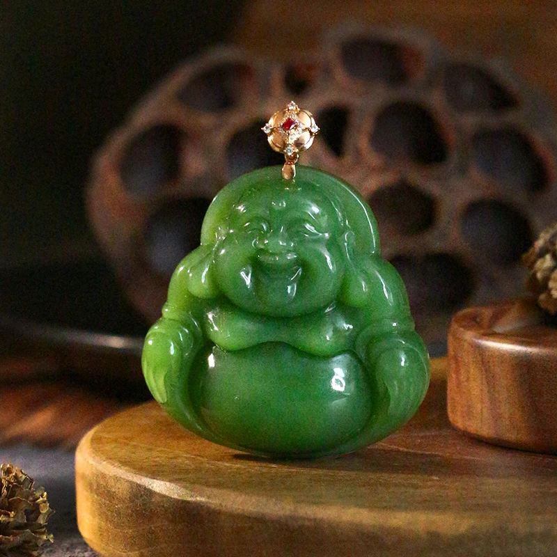 和田玉吊坠精美佛公时尚气质女款【8190AX】