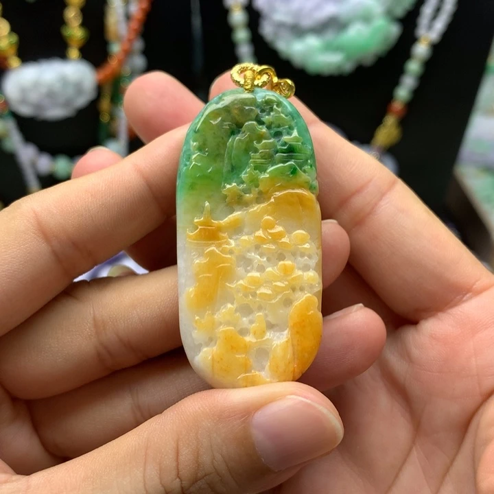 颈饰未镶嵌翡翠翡翠