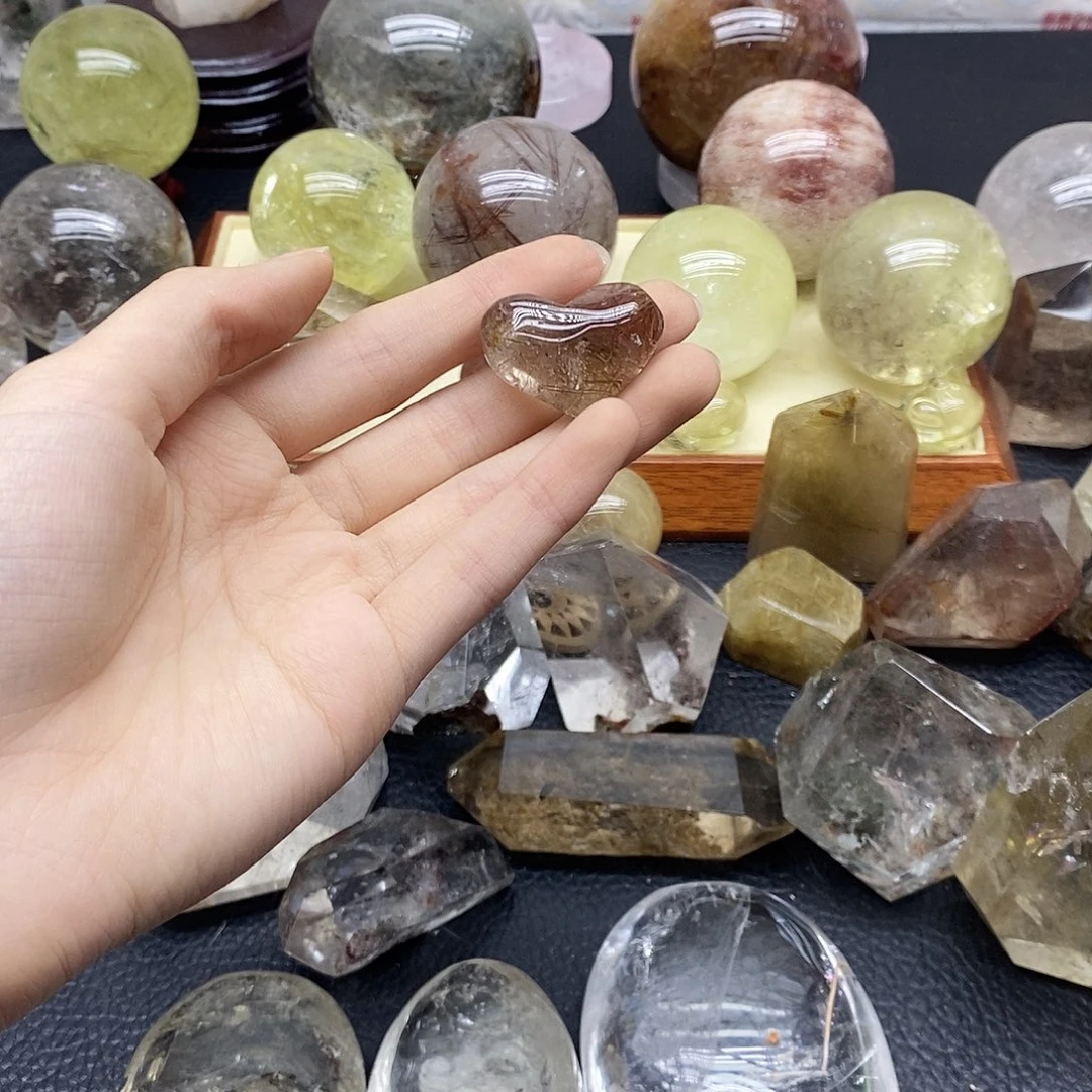未镶嵌水晶珠宝半成品330水晶石