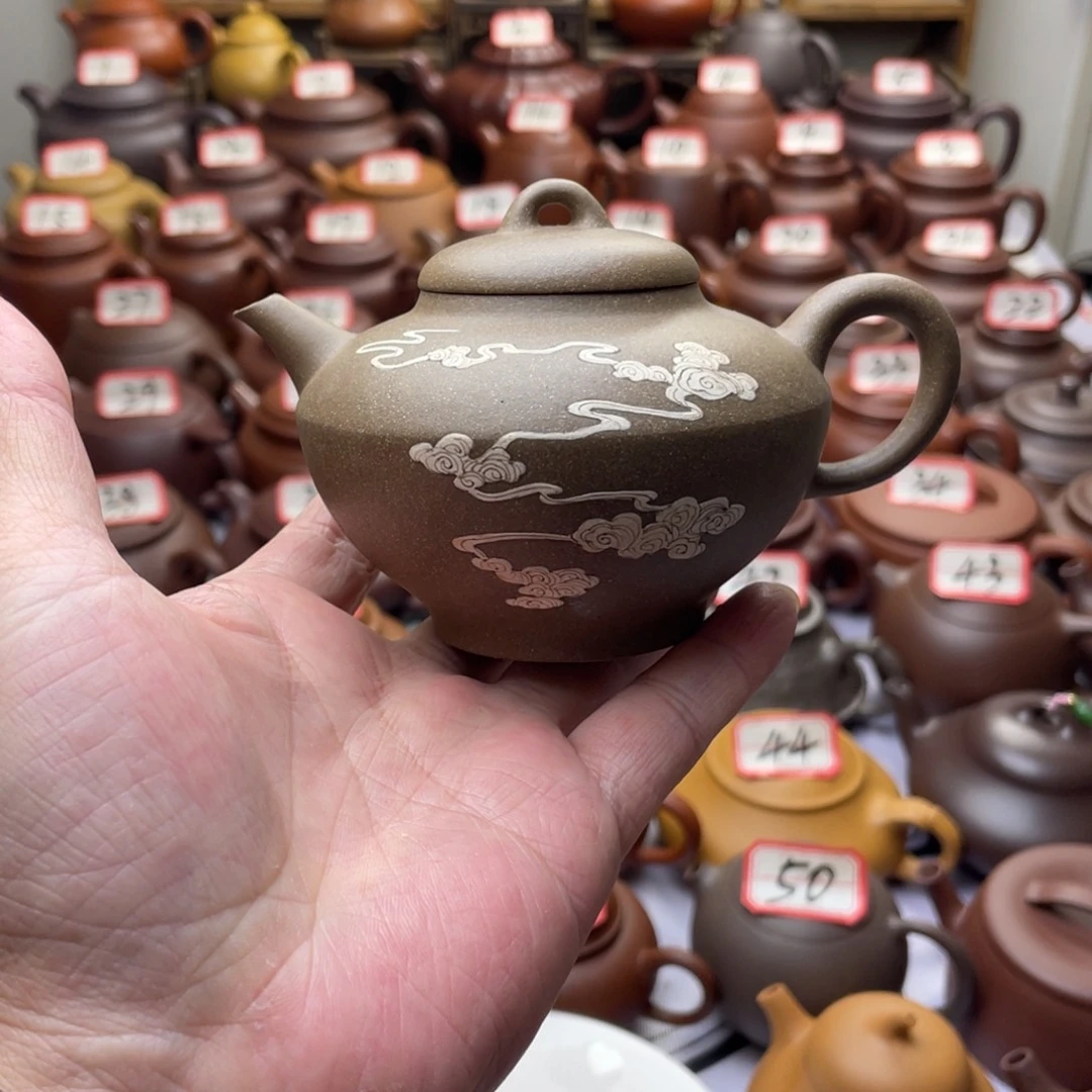 茶壶紫砂宜兴紫砂半手工