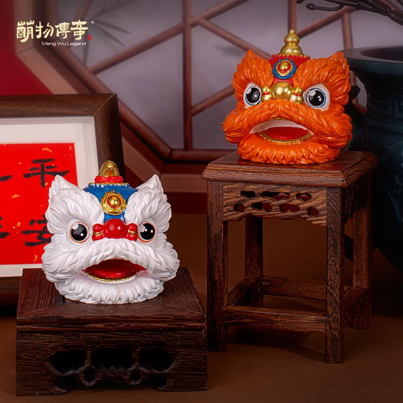 萌物传奇狮钱享厚文创醒狮国潮摆件装饰品乔迁开业茶宠