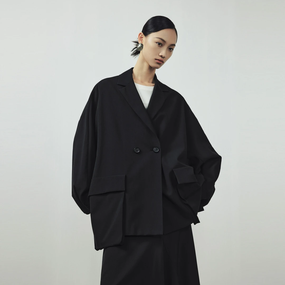 M.TSUBOMI/子苞米【专柜同款】宽松设计感西装春秋季休闲高级感西服