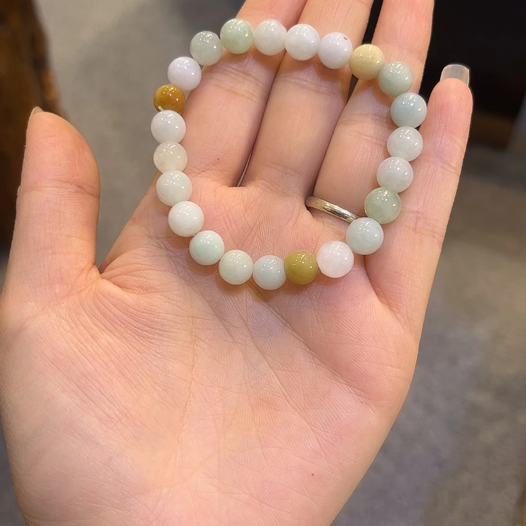 未镶嵌手链翡翠大*子翡翠手串