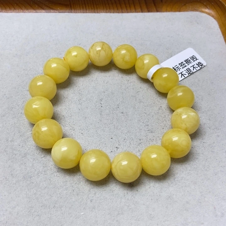 蜜蜡未镶嵌裸石手串