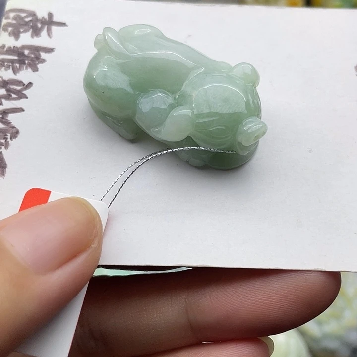 颈饰未镶嵌翡翠天然翡翠