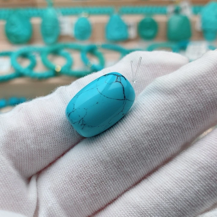 绿松石未镶嵌珠宝奇石13.3mm