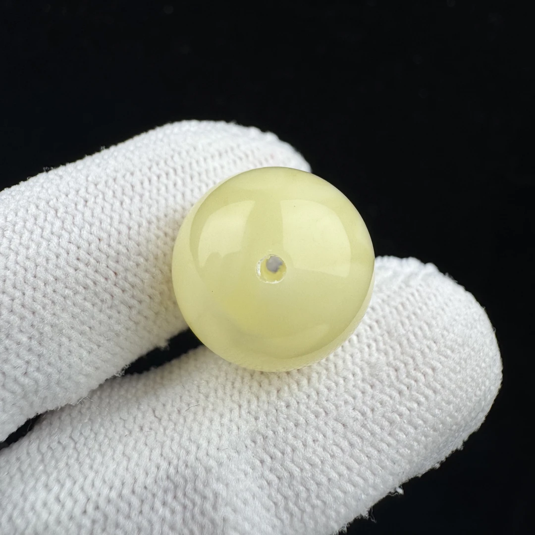 A3056天然蜜蜡制品 圆珠15.3mm一物一图假一罚十