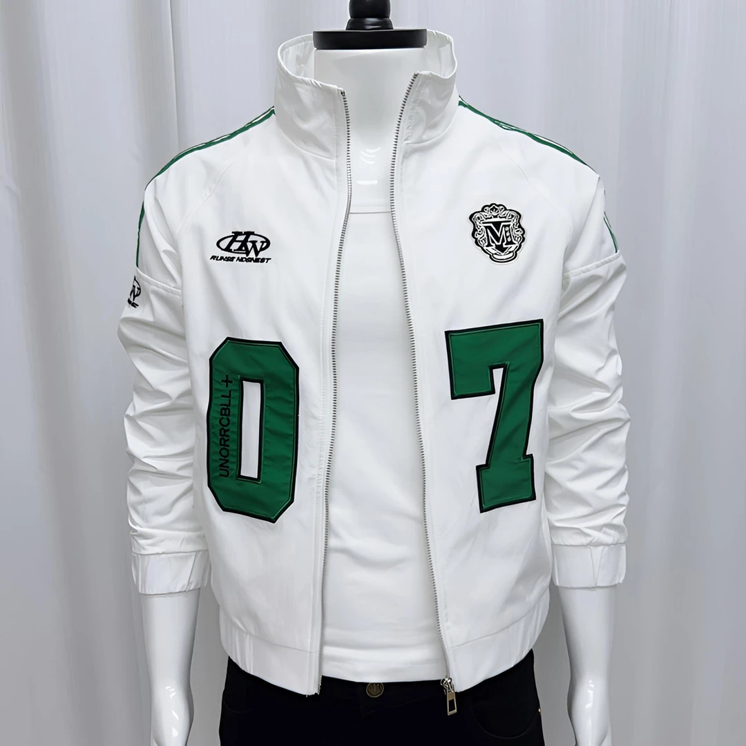 秋季2025立领夹克春秋休闲百搭潮流棒球领夹克春秋韩版帅气外套男