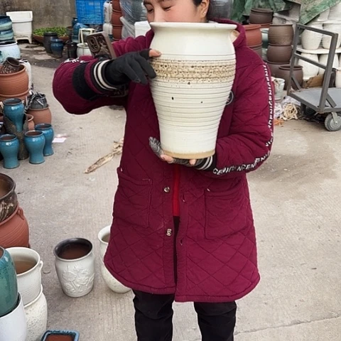 口20高32瑕疵底裂 盆子