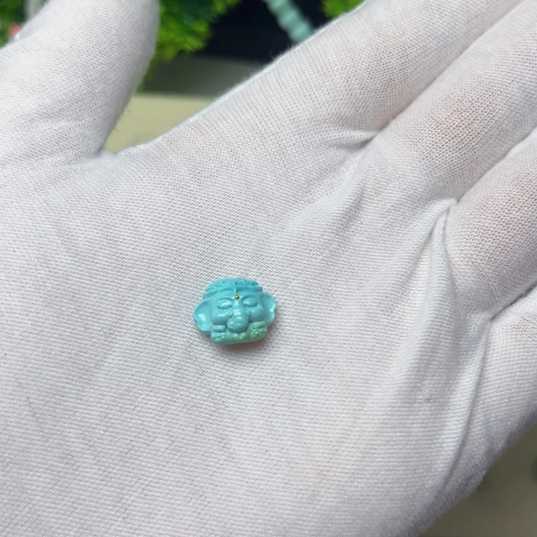 合金绿松石吊坠(不含链)