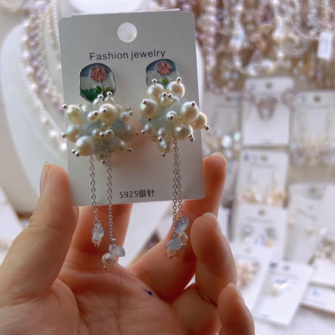 未镶嵌淡水珍珠耳饰