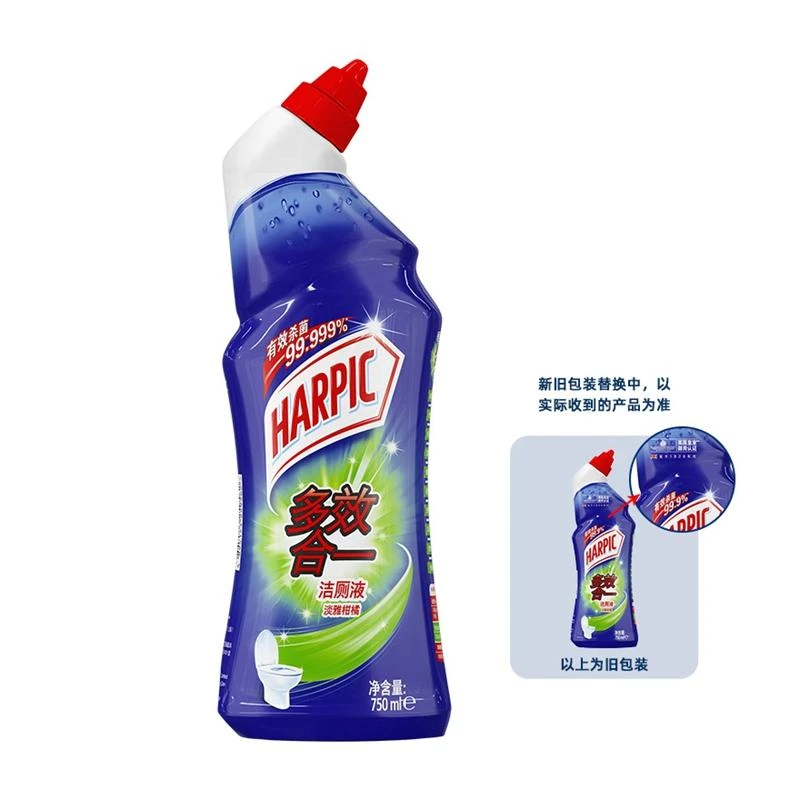 HARPIC多效合一洁厕液淡雅柑橘750ml