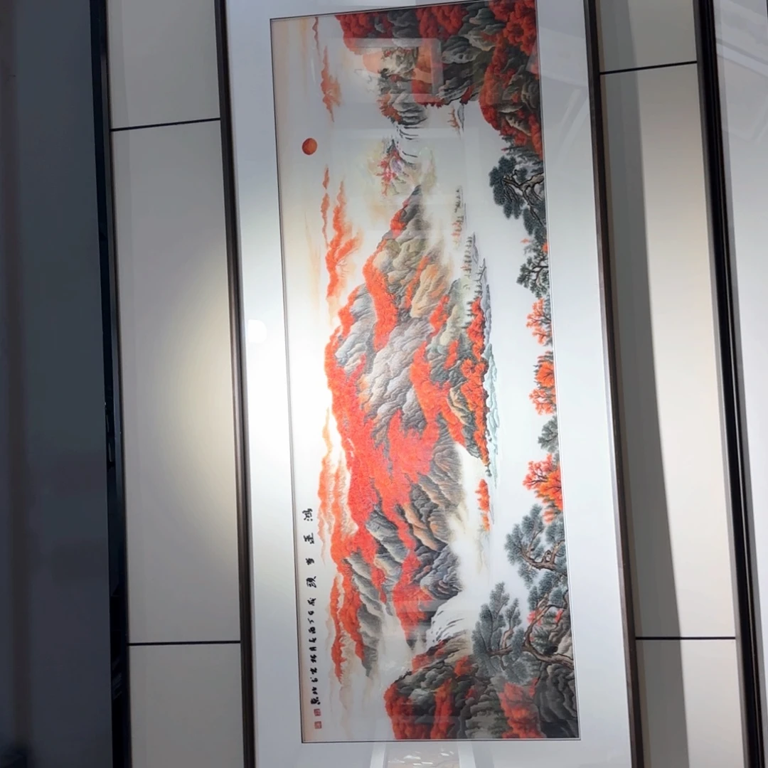 刺绣手工苏绣60*160绣片尺寸