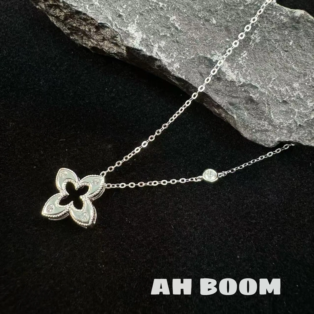 925银银制品 【四叶草项链】轻奢时尚个性简约素款精致项链G208