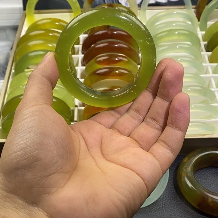 蛇纹石玉合金手镯56