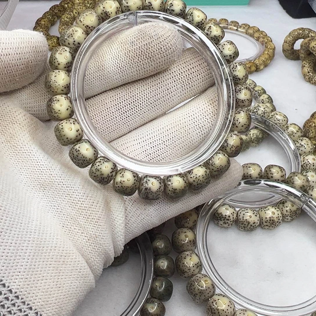 星月菩提手串9.5糯冰眼睛黄金瞳  1073