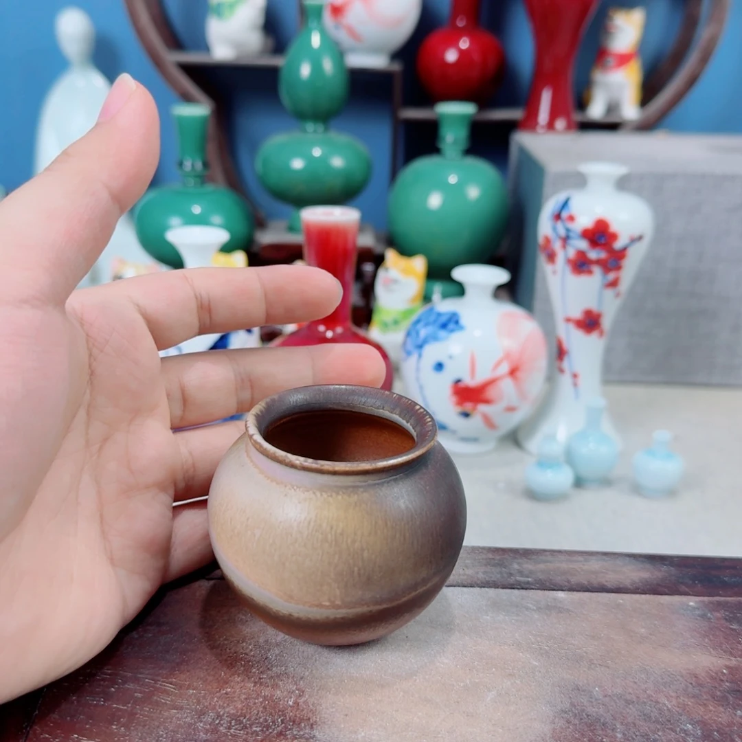陶瓷手工小花器摆件