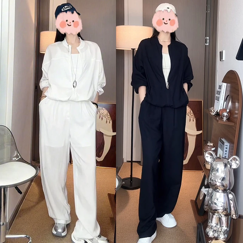 韩系休闲简约知性女式衣服富家千金气质套装两件套高级感轻奢高端