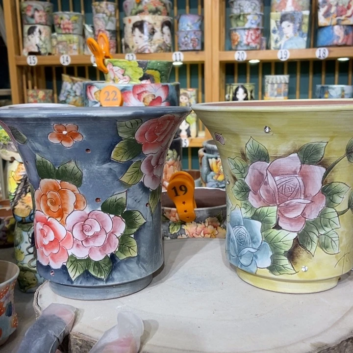 红陶景德镇艺术手绘作品