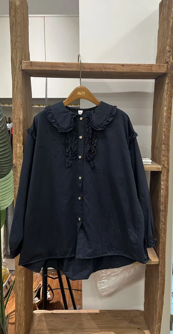 MM（10215-1）荷叶边衬衣 kc