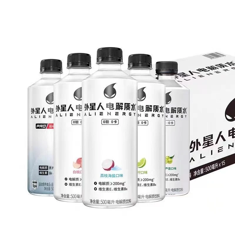 【5瓶】外星人0糖0卡专业运动电解质饮料白桃味荔枝味青柠味500ml