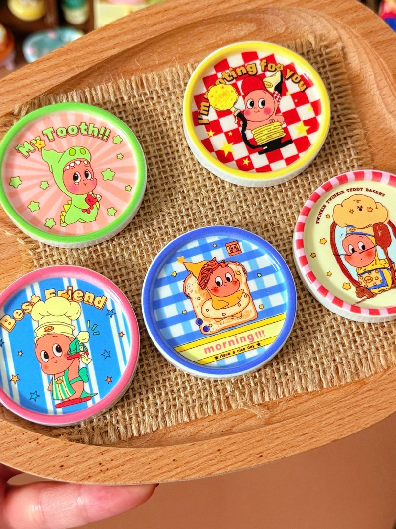 新款星星人圆盘diy树脂配件