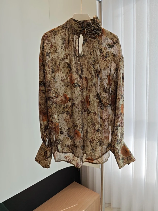 2025文哥工作室新款春季设计气质长袖上衣衬衫SZYX-66880