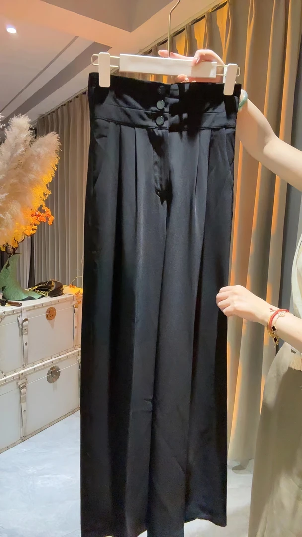 HUIHUI 设计感高腰显瘦西装阔腿裤