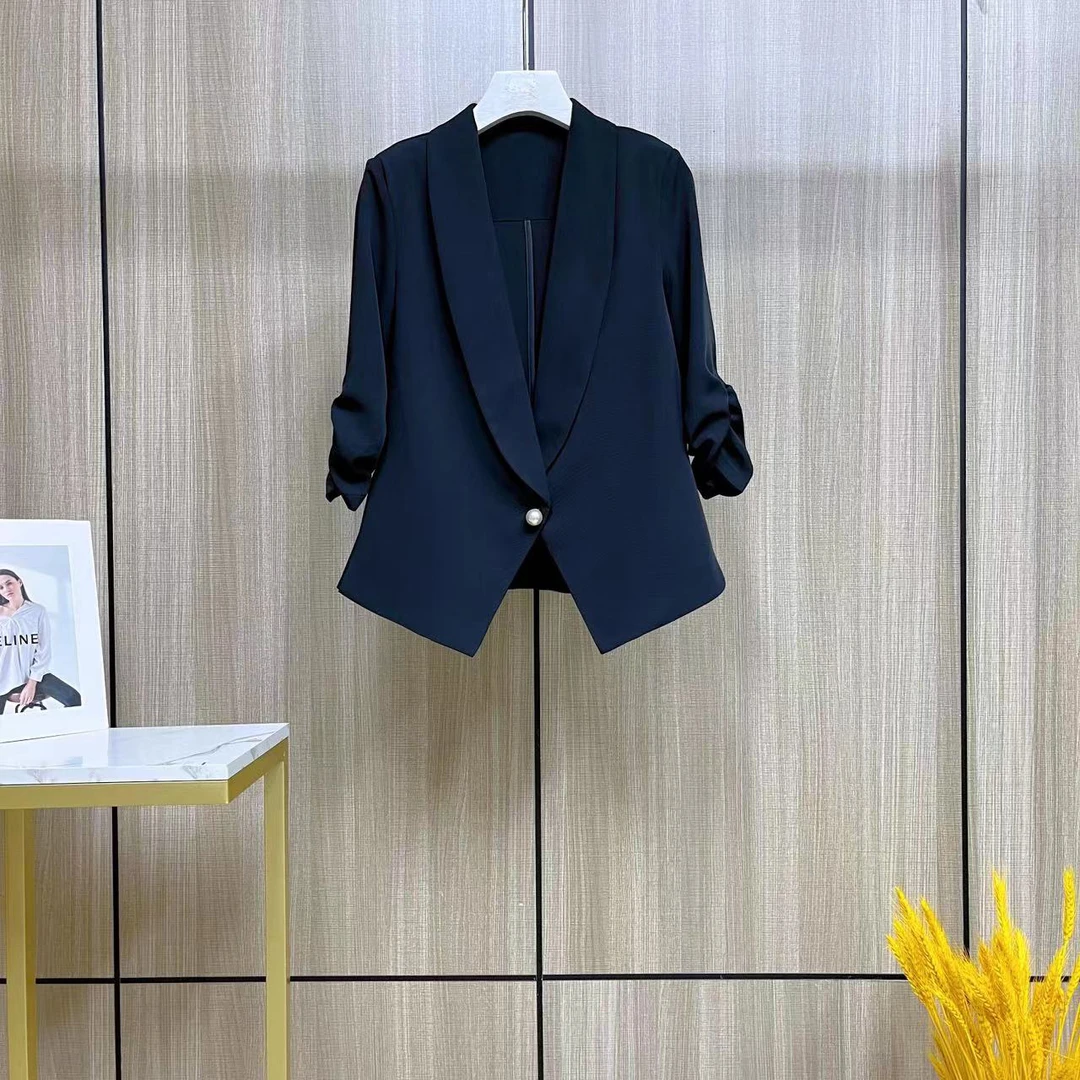 【乐乐服饰】 C021 小西装外套女高端休闲气质女神范显瘦修身西服