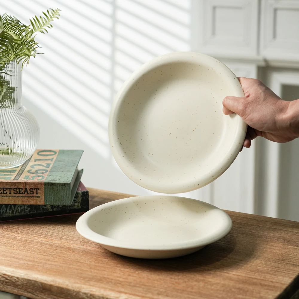 【瑕疵】陶瓷盘子窑变高颜值家用深盘菜盘西餐盘F5B