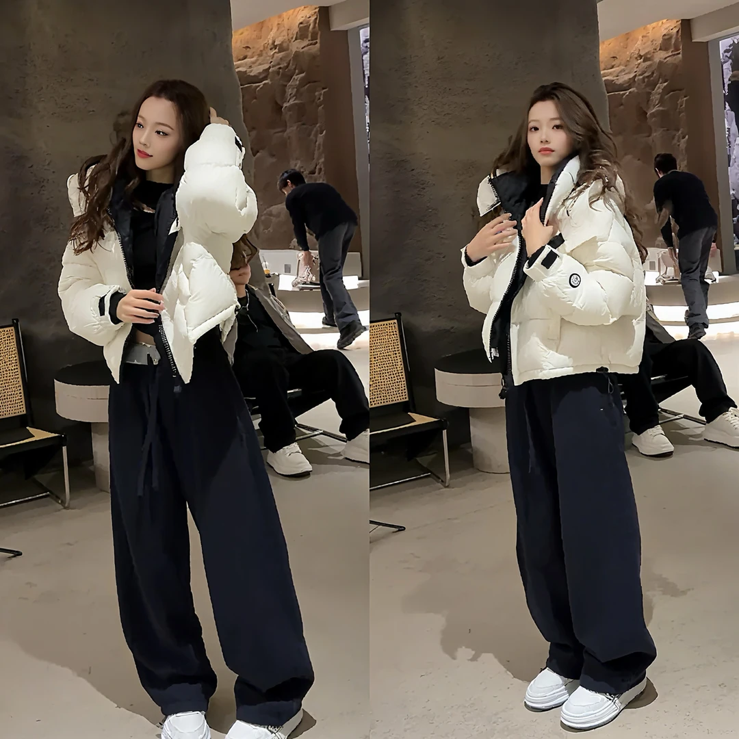 今年冬季流行漂亮套装2025新款百搭打底保暖气质外套休闲裤三件套