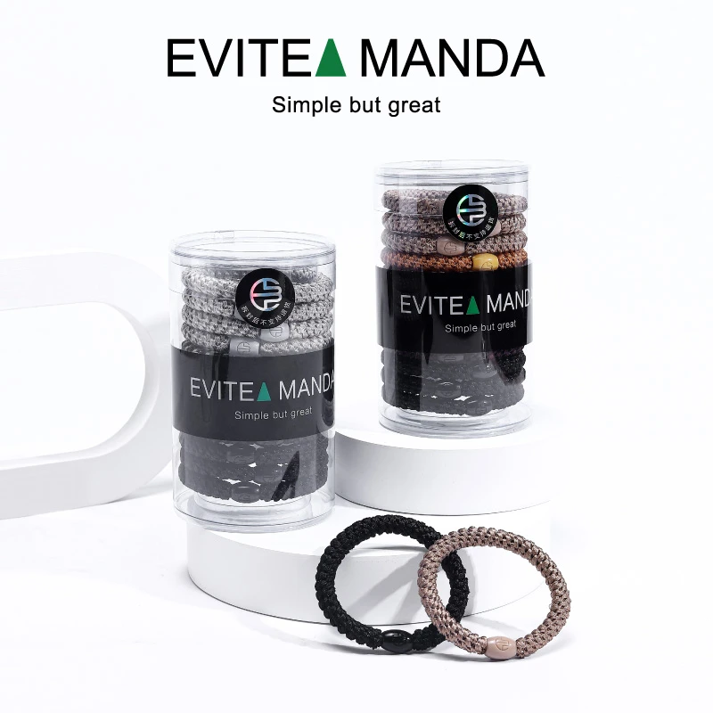 Evita/新款昆凌同款橡皮筋发圈高弹头绳加粗加厚不伤发扎马尾发绳