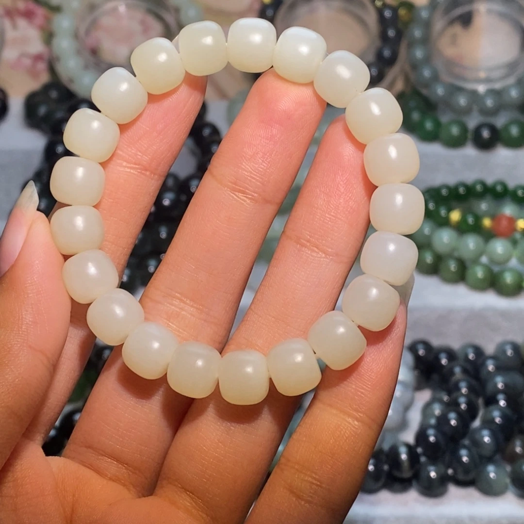 和田玉未镶嵌手链