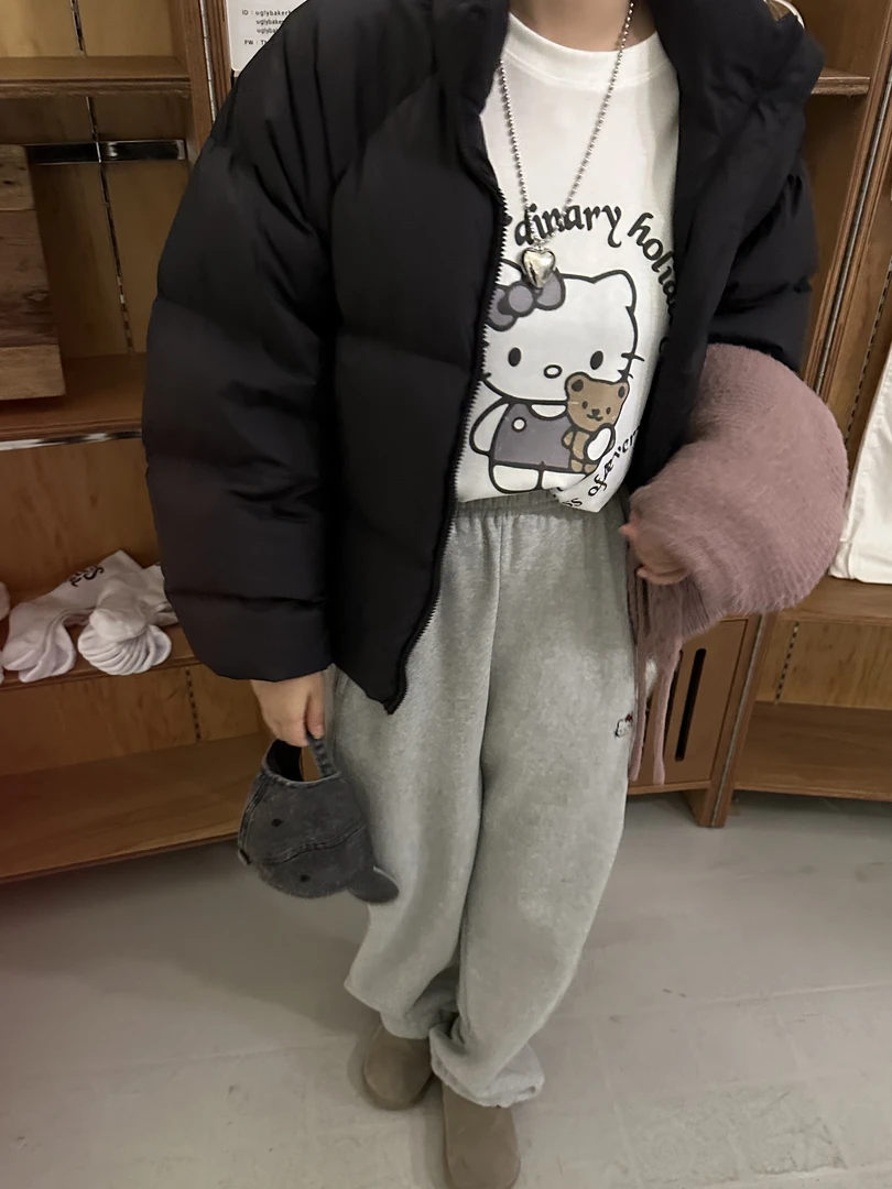 2024韩国东大门 秋冬新款韩国短款立领外套