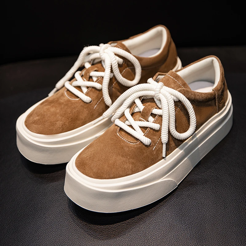 春季新款时尚百搭厚底增高休闲板鞋 6329