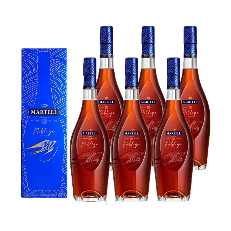 马爹利名士350ml【6支装】干邑白兰地 法国 原瓶进口 洋酒 陈酿