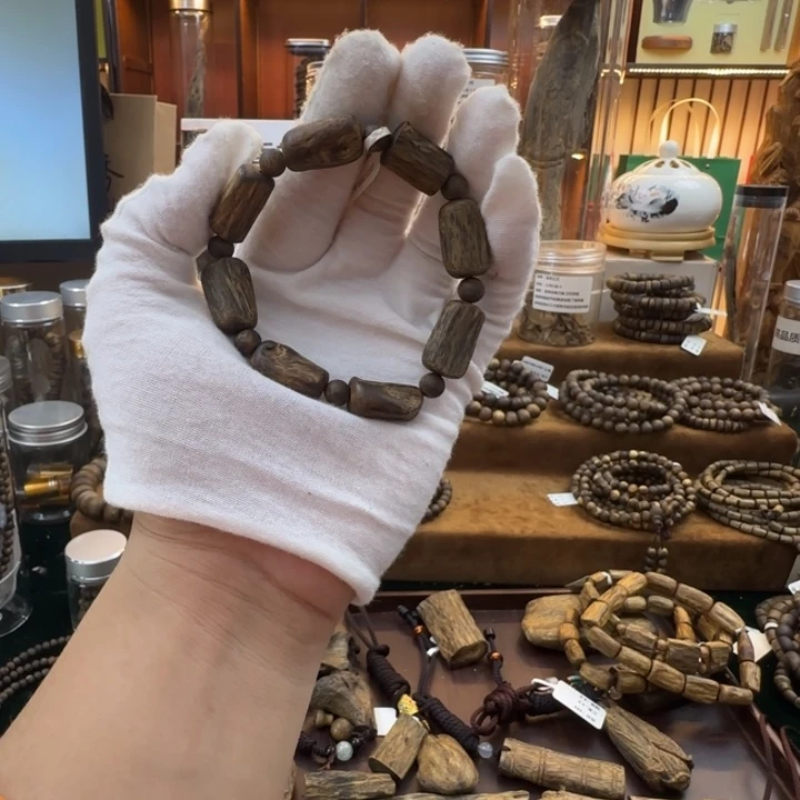 沉香手串快**子树心油单圈