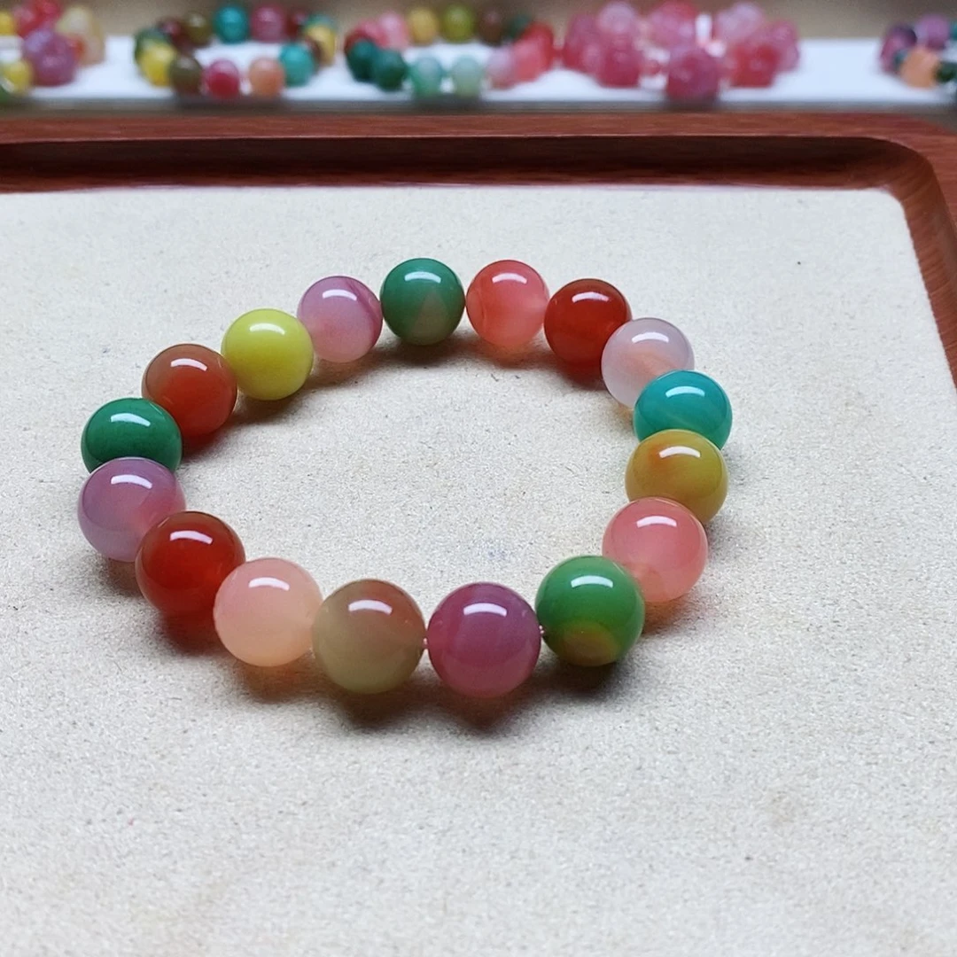 玛瑙手饰未镶嵌盐源029