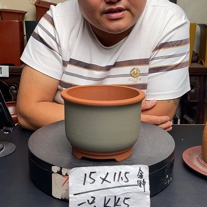 紫砂花盆货号一只KK5