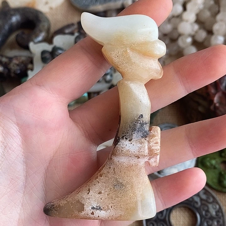 和田玉未镶嵌颈饰71