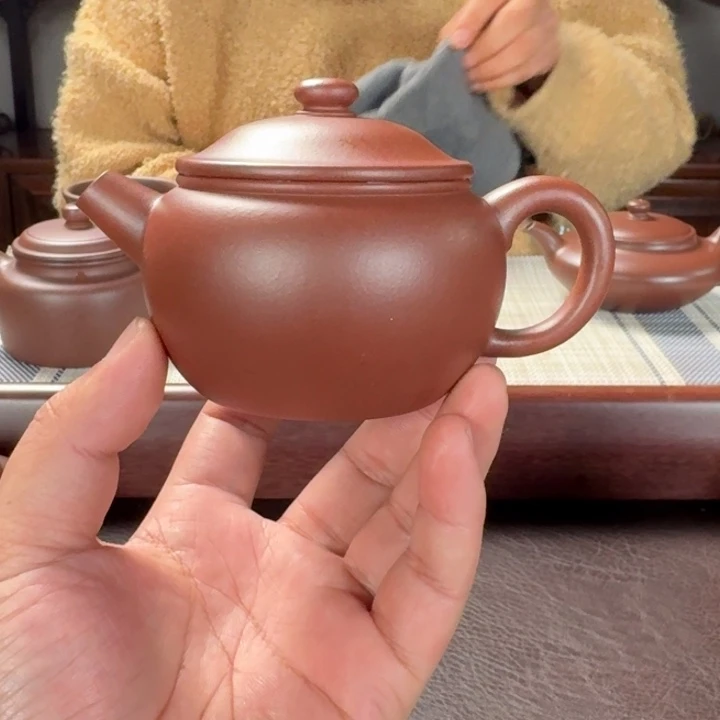 蓝***空茶壶紫砂原矿紫砂壶